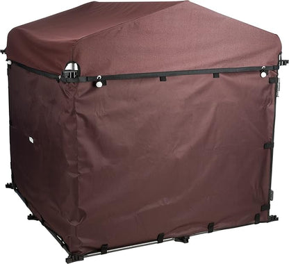 TRIXIE Dog Kennel Sunshade, All Weather Protection Side Panels, Fits 2.5x2.5x3-FT Kennel, Small