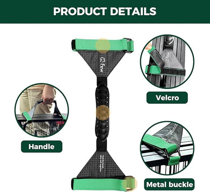 FXW MiniPaws Dog Playpen Designed for Puppies/Small Dogs & FXW Easy-Carry Straps, Fit 8-Panel of All Heights Dog Playpen