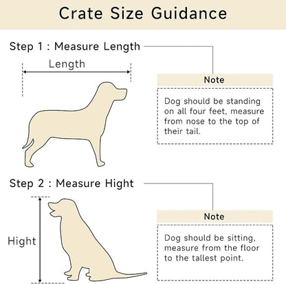 Rustic Brown Decorative Dog Kennel with Drawer - Indoor Pet Crate End Table for Small Dog, Steel-Tube Dog Cage, Chew-Proof