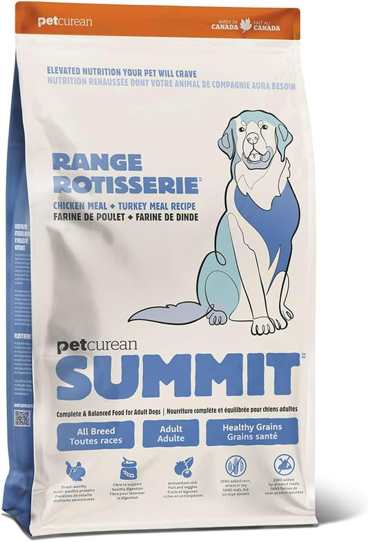 Range Rotisserie, Dry Dog Food, Chicken Meal and Turkey Meal Adult Recipe with Grains, 25 lb Bag