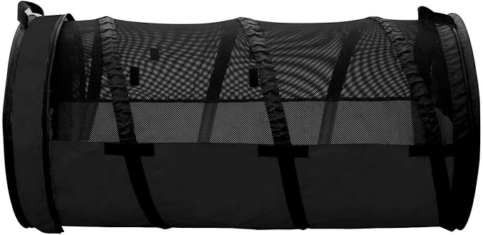 Pet Travel Tube Car Crate Kennel, Pet Containment Barrier Mesh Tube, Soft Pet Cage, One Large Size Fits All