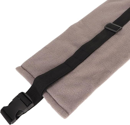 Reptile Sling Carrier, Soft and Comfortable Material Adjustable Strap Bearded Dragon Sling for Outdoor Travel Walking Rest (Grey)