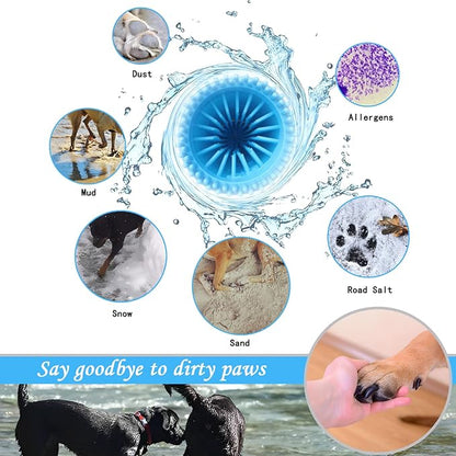 Large/Extra Large Dog Paw Washer for Dogs - Big Pet Foot Cleaner Cup with L/XL Size for Larger Breeds