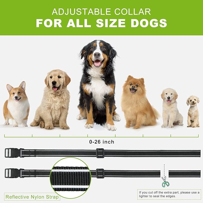 Citronella Dog Bark Collar, Dog Barking Collar with 2 Adjustable Sensitivity and Volume of Spray [1 Citronella Spray Refill] No Shock Anti Bark Collars for Small Medium Large Dogs