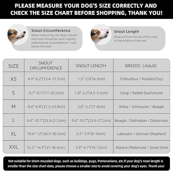 Dog Muzzle, Breathable Soft Muzzle for Medium to Large Dogs to Anti & Prevent Barking Biting Chewing, Reflective & Adjustable Basket Muzzle with Air Mesh for Beagle Brown L