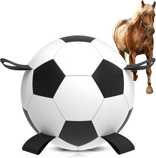 QDAN Herding Dog Balls Horse Ball - 25 inch Horse Toys Herding Ball for Dogs, Large Giant Ball Toys for Australian Shepherd Dog Toys, Black