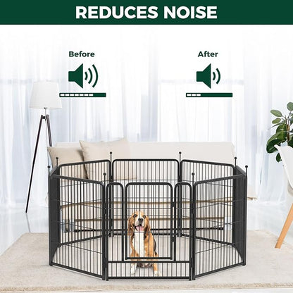 FXW 32 Pieces Muffler Tubes, Compatible with FXW Rollick/Instant Dog Playpen (Replacement for HomePlus/Dog Gate), Black │ Patented