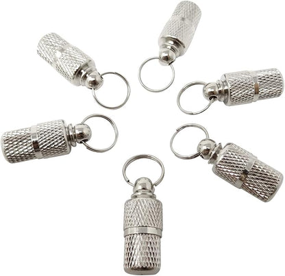 Honbay 6PCS Metal Personalized Dog Cat Tags Barrel Tube with Name Address Cell Phone Number Tags to Prevent The Loss