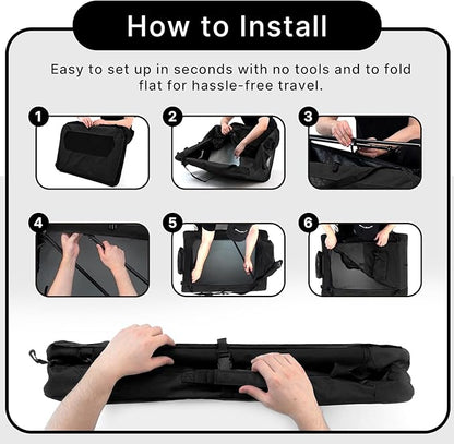 Soft Collapsible Dog Crate for Large Dogs - 30 Inch Foldable Soft Dog Kennel with Durable Mesh Windows, Indoor & Outdoor Portable Travel Dog Crate, Black, 30x21x21 Inches