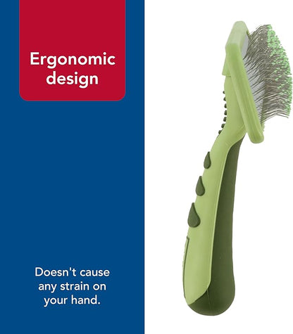 Coastal Pet Safari Dog Soft Slicker Brush - Dog Grooming Brush for Shedding - for Dogs with Short, Medium and Long Hair - Large - 6.75" x 4.375"
