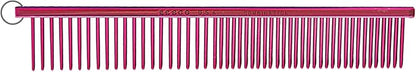 Resco US-Made Combination Comb for Dogs and Cats, Red