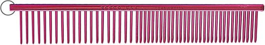 Resco US-Made Combination Comb for Dogs and Cats, Red