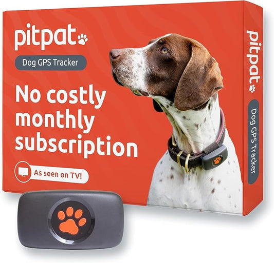 Dog GPS Tracker - No Subscription Fees - Suitable for All Dogs and Fits All Collars - Smart Activity Tracker, Satellite Tracking with Unlimited Range - 100% Waterproof Pet Tracker (Black)