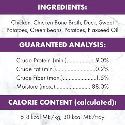Nutro So Simple Meal Complement Wet Dog Food Chicken and Chicken & Duck Recipes in Bone Broth 10-Count Variety Pack, 2 oz. Tubs