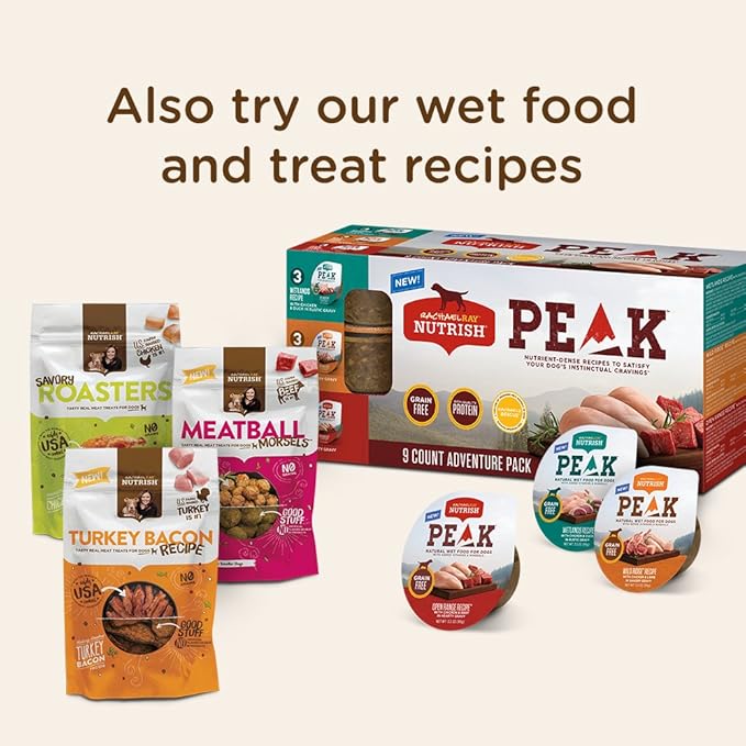 Rachael Ray Nutrish Zero Grain Natural Dry Dog Food, Turkey & Potato Recipe, 6 Pounds, Grain Free (Pack of 2)