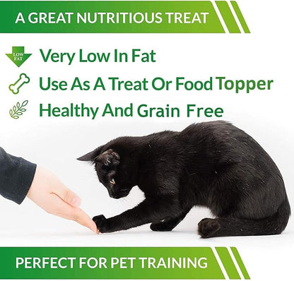 Cat-Man-Doo Life Essentials All Natural Freeze Dried Chicken Crushed Sprinkles Powder for Dogs & Cats - No Fillers, Preservatives, or Additives - No Grain Tasty Treat -Made in USA (5 Oz Bag)