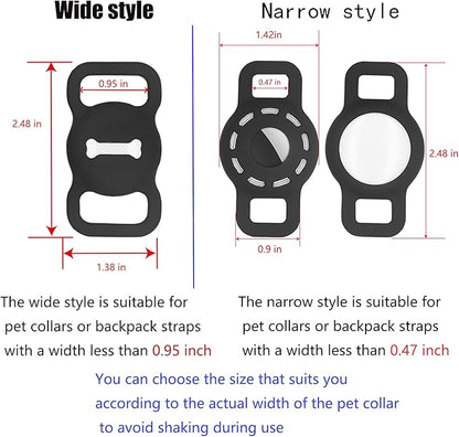 Pet Silicone Protective Case for Apple Airtag GPS Finder Dog Cat Collar Loop,GPS Pet Tag,Anti Scratch Cat Tag Holder,Air Tag Cover for Apple Labels,Cat GPS Tag Protects Device Anti-Lost Anti-Scratch