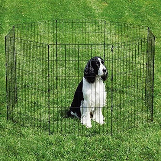 Pro Select Sure Ex Pen Pet Exercise Pen, Black 18In