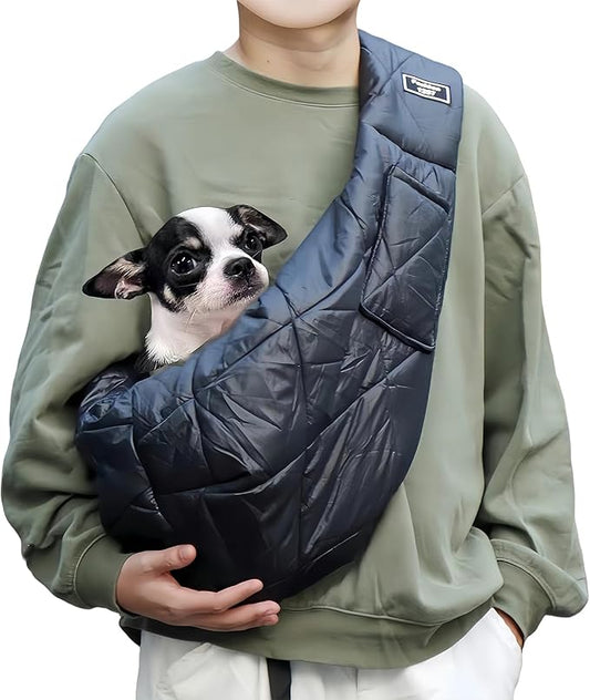 Cat and Dog Sling,Hands-Free Pet Carrier for Puppies,Dog Slings for Small Dogs for Small Pets,Windproof,Warm and Comfortable