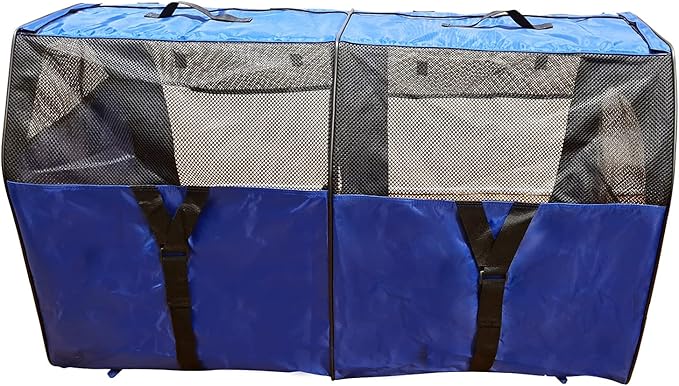 Cat Show House Portable Kennel Double Crate for Home or Travel Easy Fold Compact Storage Dog Pet House All Soft Mats Include