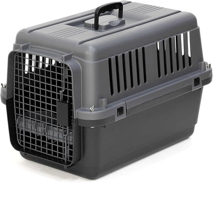 SportPet Designs Plastic Airline Approved Kennels Wire Door Travel Dog Crate, Small (No Wheels)