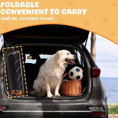 48 Inch Dog Crates for Large Dogs XXL Dog Crate Metal Wire Dog Kennel Indoor Outdoor Foldable Dog Cage Large Dogs with Double-Door, Divider Panel & Leak-Proof Tray