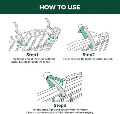 FXW MiniPaws Dog Playpen Designed for Puppies/Small Dogs & FXW Easy-Carry Straps, Fit 8-Panel of All Heights Dog Playpen