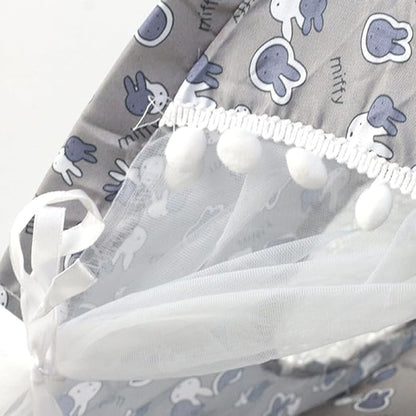 VINGVO Cute Dog Tent House, Indoor Pet Tent Washable Prevent Deformation Waterproof Bottom Detachable with Mesh Door Window for All Seasons (Gray)