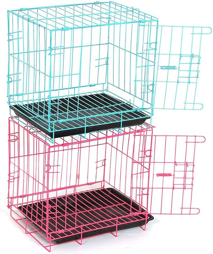 Wire Dog Crate Folding Cage, Portable, Easy to Install, Durable, Secure, Warm