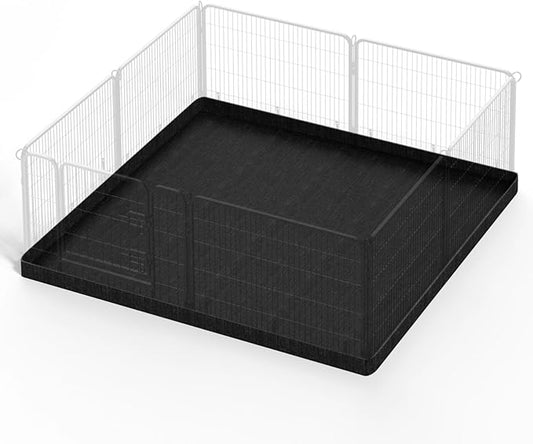 PJYuCien Dog Playpen Bottom Pad - Stabilize The Dog Play Pen, Easy to Clean and Waterproof, Fits Most 8 Panels 24 Inch Width Metal Dog Fence Square 48”x48 Dog Playpen(Only Bottom Pad, No Playpen)