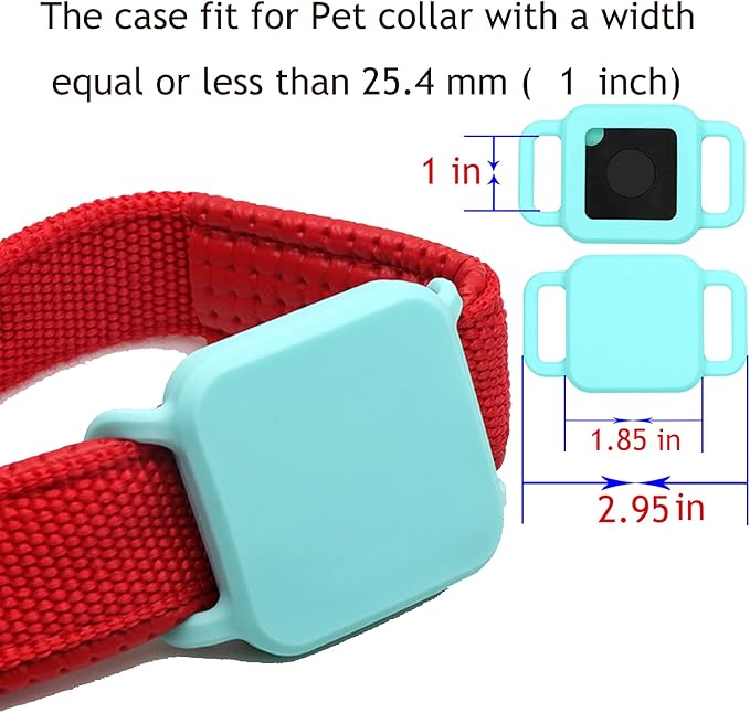 [2 Pack] Pet Cover Case for Tile Pro,Item Finder Holder for Tile Pro Tracker,Silicone Cat Collar Attachment Fit for Item Finders,Birthday Party Supplies Gift for Dogs Cats