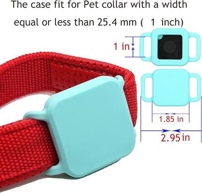 [2 Pack] Pet Cover Case for Tile Pro,Item Finder Holder for Tile Pro Tracker,Silicone Cat Collar Attachment Fit for Item Finders,Birthday Party Supplies Gift for Dogs Cats