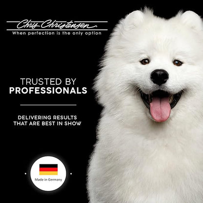 Chris Christensen Big K Dog Slicker Brush for Dogs (Goldendoodles, Labradoodles, Poodles), Groom Like a Professional, Fluff Detangle Style, Saves Time Energy, Black, Large