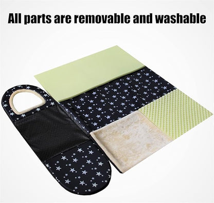 Dog Bed or Cat Bed,2 Ways to Use,Indoor Pet House with Fluffy Mat,Removable and Washable Cover,Splash-Proof House and Non-Slip Bottom,for Medium Dogs and Cats(L Star)