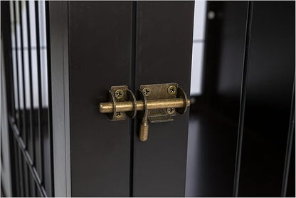 TRIXIE 38.7" Indoor Dog Crate, Wooden Crate Table for Dogs Up to 66 lb, Large Dog Kennel, Perfect in Any Room, Brown