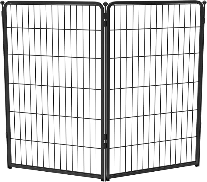 FXW Homeplus Dog Playpen for Indoor Use - Stress-Free and Safe Play, Heavy Duty 45 Inch 2 Panels Dog Pen for Large Dogs, Black│Patented