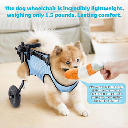 Dog Wheelchair for Back Legs, Dog Wheelchair Cart, Doggy/cat Wheelchair with Disabled Hind Legs Walking, Mobility Aids for Large Pets Hind Limbs, Dog Carts with Wheels, Light Weight, XL