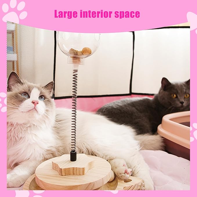 Portable Dog Playpen, Pet Play Pen for Indoor Outdoor Cat, Adult Kitten/Puppy Exercise Playpen Tent Birthing Box, Waterproof Travel Dog Camping Cage for Medium Large Dog Animal House (Pink)