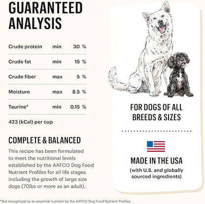 The Honest Kitchen Human Grade Dehydrated Gourmet Grains Dog Food - Beef & Salmon, 10 Pound Box