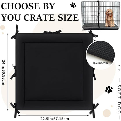 Thyle 2 Pcs Dog Crate Divider Panel for 36 Inch, Black Thick Dog Kennel Divider with Ties for Puppy Training(24 x 22.5 Inches for 36" Crate)