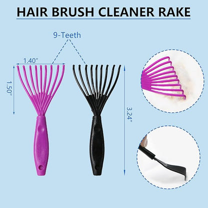 Extra Long Pin Slicker Brush for Large Dogs, Remove Loose Fur and Tangles; Dog Undercoat Rake for Shedding, 5-in-1 Dog Grooming Brush for Long Haired Dogs&Cats