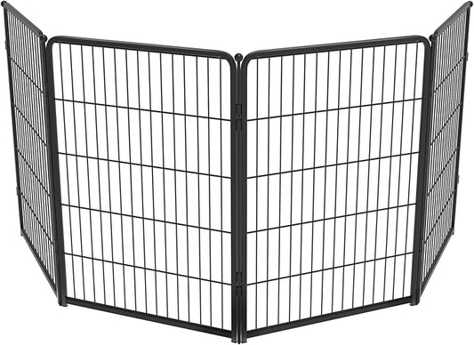 FXW Homeplus Dog Playpen for Indoor Use - Stress-Free and Safe Play, Heavy Duty 40 Inch 4 Panels Dog Pen for Medium and Large Dogs, Black│Patented