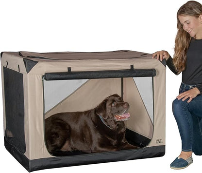 Pet Gear Insta-Fold Soft Crate for Dogs, 42", Ecru