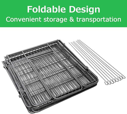 Giantex 40" 16/8 Panel Pet Playpen with Door, Foldable Dog Exercise Pen, Portable Free-Standing Cat Fence, for Outdoor & Outdoor, Metal Dog Puppy Cat Exercise Fence Barrier Kennel (8 Panels, 40'')