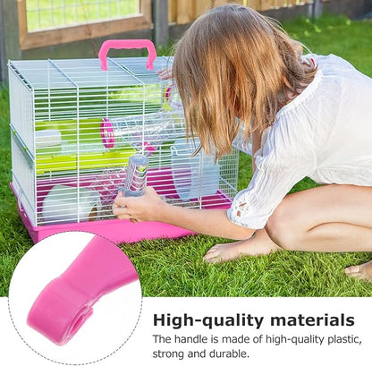 Zerodeko 10pcs Detachable Plastic Handles for Pet Cages Portable and Lightweight Cage Accessories for Easy Lifting and Transport of Pet Carriers