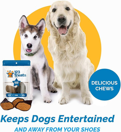 Filled Cow Hooves for Dogs, Delicious Beef Flavor, Stuffed Natural Beef Hoof Dog Chews, Tasty Treats for Dog, Made from Premium Brazilian Cattle, Pack of 3 Count