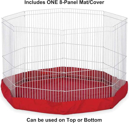 Marshall Pet Products SMR00261 Small Animal Fabric 8-Panel Play Pen Mat Cover, Colors Vary