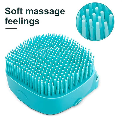 Pet Bath Massage Brush for Dogs and Cats (Pink)