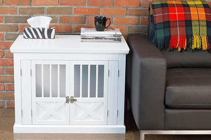 zoovilla Merry Products Triple Door Medium Dog Crate, Color White