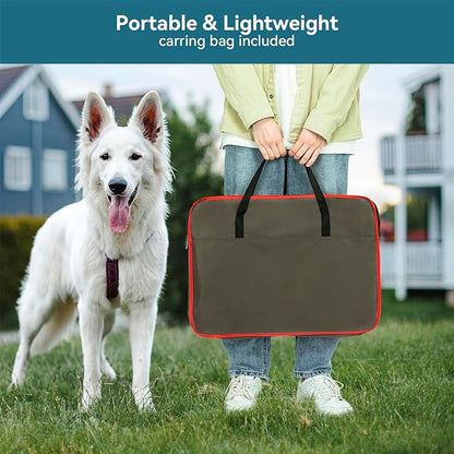 Petsfit Portable Dog Playpen 36" Portable Pet Play Pens for Small Medium Dogs, Puppy Playpen Indoor/Outdoor with Carring Case, Removable Zipper Top and Bottom,Medium (36"x36"x21")